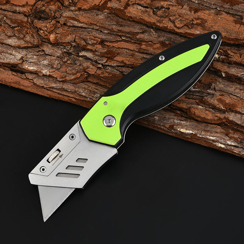 High Quality aluminum handle sharp blade Pocket Folding /Utility Knife /Box Cutting Knife with clip