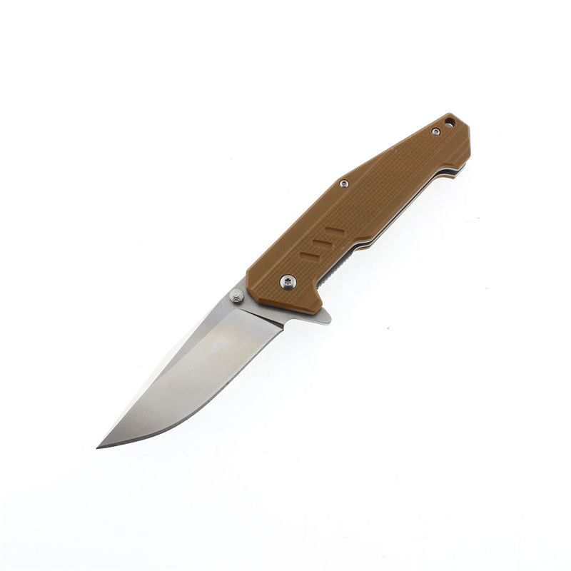 New Design 8CR Stainless Steel G10 Handle Folding Outdoor Camping Knife