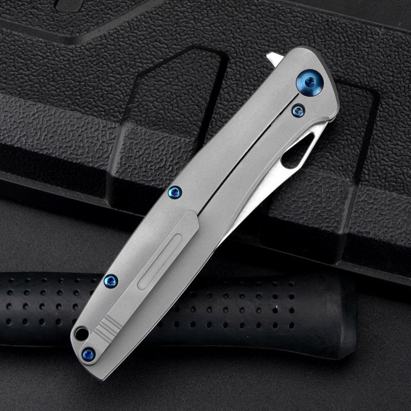 Price US$ 43.2 High Quality Stone Wash M390 Stainless Steel Blade High Quality Camping Outdoor Folding Hunting Survival Knife Buy On Alfknives.com