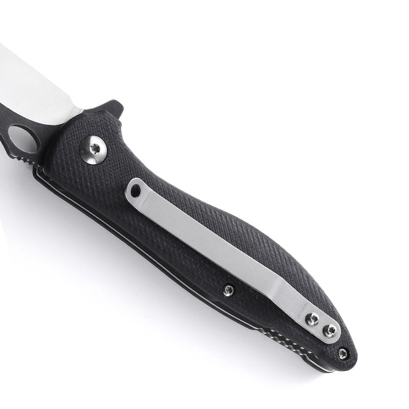 Price US$ 12.35 High Quality Outdoor Hand Tools Black Portable Small Tactical Knife Camping Folding Survival Knife With G10 Handle Buy On Alfknives.com