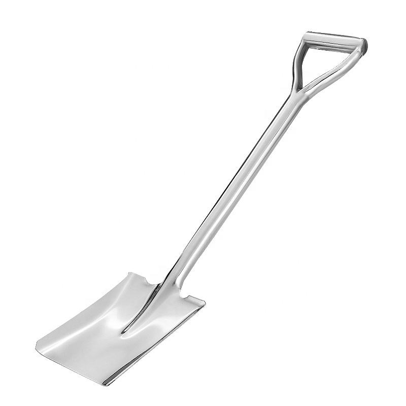 rust-proof all steel gardening hand tools steel spade shovel polished square spade shovel