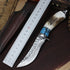 Price US$ 34.4 High Quality Damascus Survival Straight Hunting Knife Damascuss Steel Drop Point Blade Horn Steel Head Handle Fixed Blades Knives With Sheath Buy On Alfknives.com