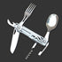 Travel Outdoor Camping Spoon Fork Knife Utensils multi functional spork spoon knife forks Bottle Opener Combo Set