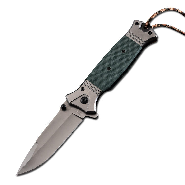 High Quality stainless steel blade pocket tactical outdoor camping Knife with G10 handle