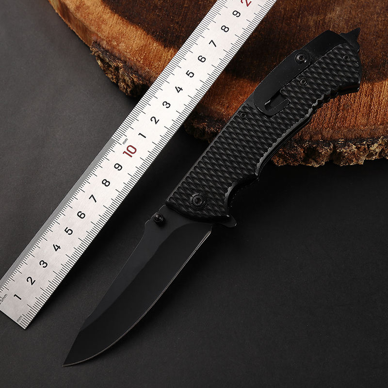 Price US$ 9.84 High Quality F107 Folding Black Coating Blade Outdoor Pocket Knife Survival Camping Knife Self Defense Tactical Knives With Plastic Handle Buy On Alfknives.com