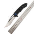 New design 7cr stainless steel survival pocket folding rescue camping knife with G10 handle