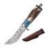 Price US$ 34.4 High Quality Handmade Damascus Fixed Blade Knife Horn Handle Outdoor Camping Hunting Survival Pocket Knife Utility Leather Case Collection Buy On Alfknives.com