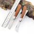 High quality 3cr13 steel double blade cutting garden knife pocket folding grafting knife with wood handle