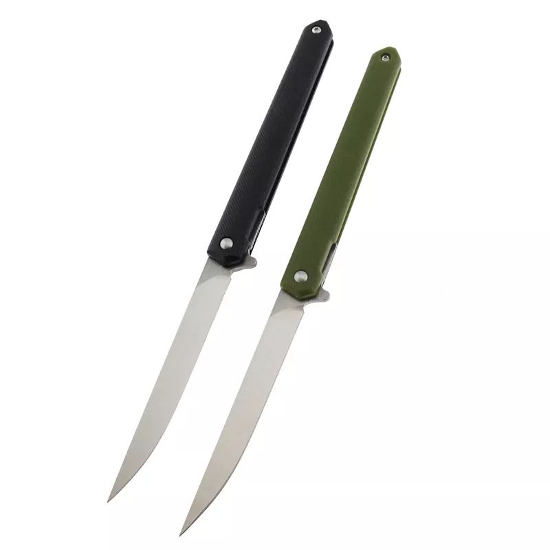 High quality 440 steel blade g10 handle outdoor survival pocket knife folding tactical knives