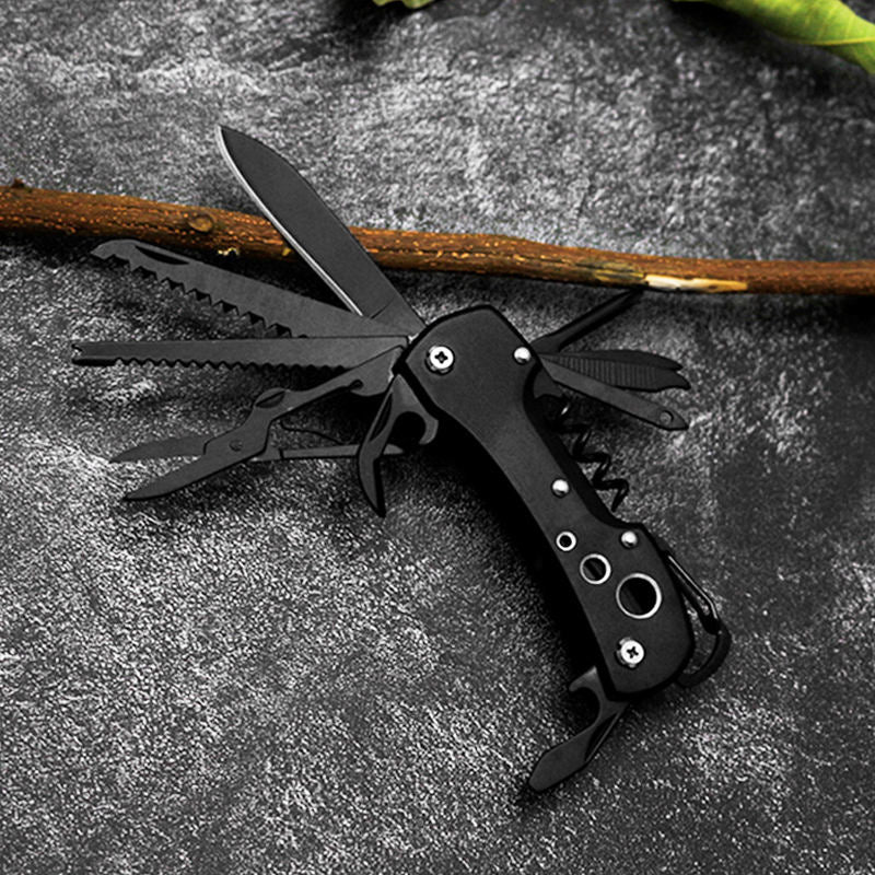 High quality 420 stainless steel blade 11 in 1 outdoor camping survival multi tool knife pocket multifunction knife