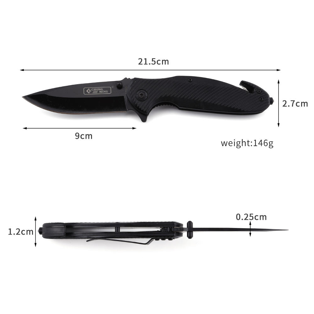 Price US$ 9.1 High Quality Factory Direct Price Black Hunting Outdoor Survival Self Defense Tactical Pocket Knife With Nonslip Handle Buy On Alfknives.com