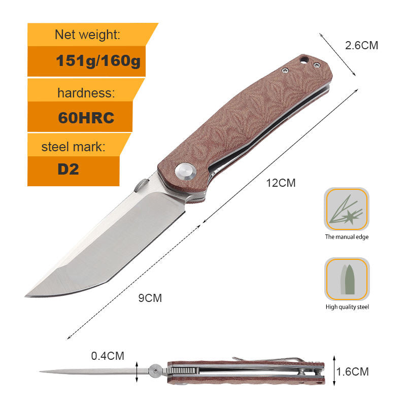 Price US$ 17.53 High Quality High Quality D2 Steel Blade Edc Pocket Folding Knife With G10 Handle 2 Color Options Buy On Alfknives.com