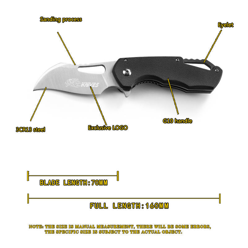 Price US$ 12.89 High Quality G10 Handle Pocket Knife Outdoor Hunting Folding Knife Garden Vegetable Cutting Fruit Peeling Mushroom Knife Small Size Buy On Alfknives.com