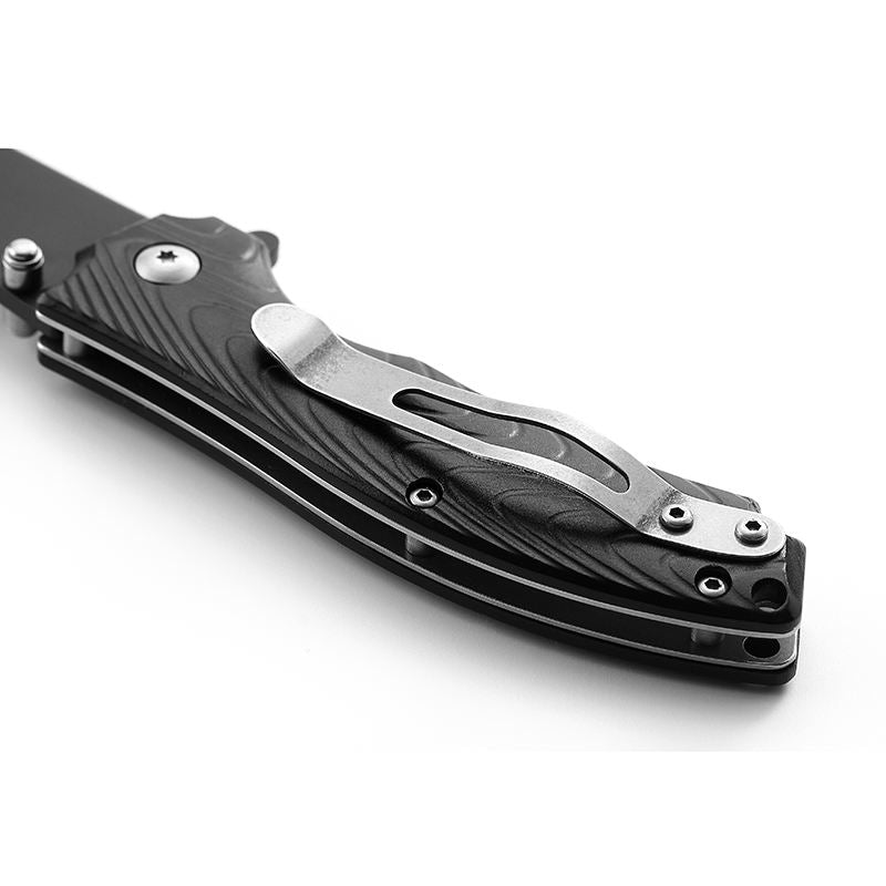 Price US$ 10.23 High Quality Promotion Cutter Black Aluminum Handle Folding Camping Knife With Nylon Bag Packing Tactical Pocket Knife Edc Gadget Buy On Alfknives.com