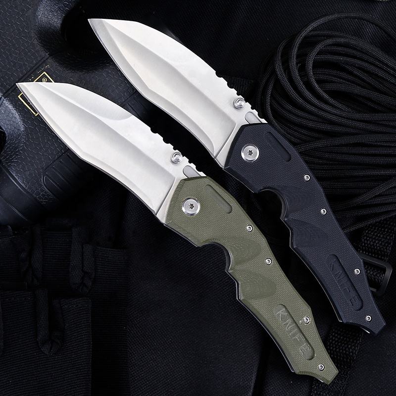 Price US$ 13 High Quality Outdoor Camping Tactical Folding Utility Tool G10 Handle Walking Survival Pocket Knife With Back Clip Buy On Alfknives.com