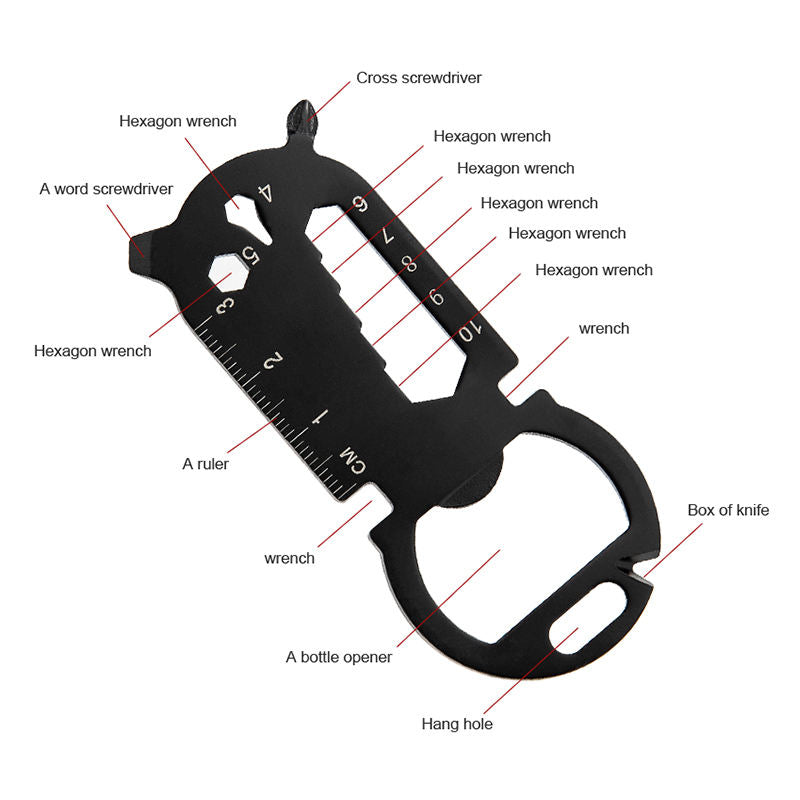 Price US$ 7.53 High Quality Wholesale Popular Outdoor Multi Functional Edc Portable Keychain Multitools Pocket Tool Edc Tool With Bottle Opener Buy On Alfknives.com