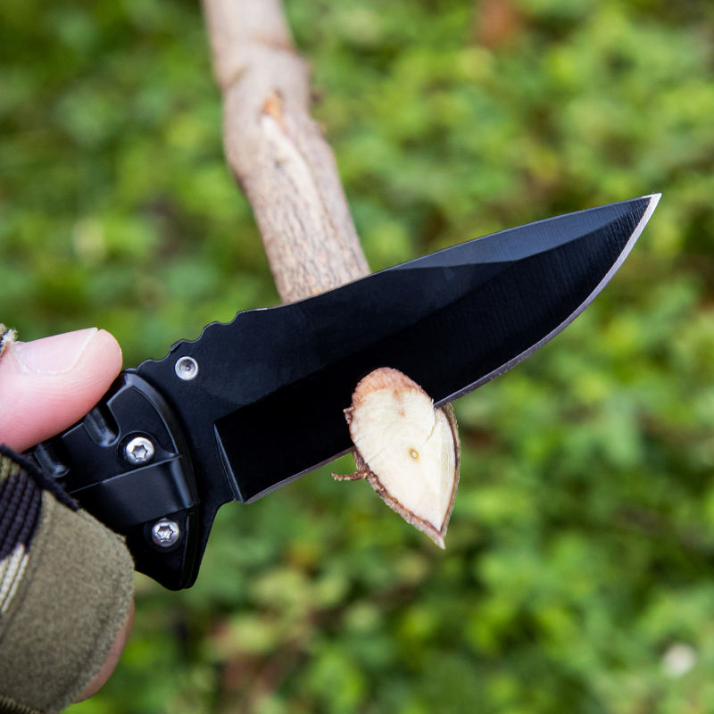 Price US$ 8.5 High Quality Manufacturers Custom Selling Black Stainless Steel Handle Pocket Folding Knife Camping Hunting Outdoor Color Box Buy On Alfknives.com