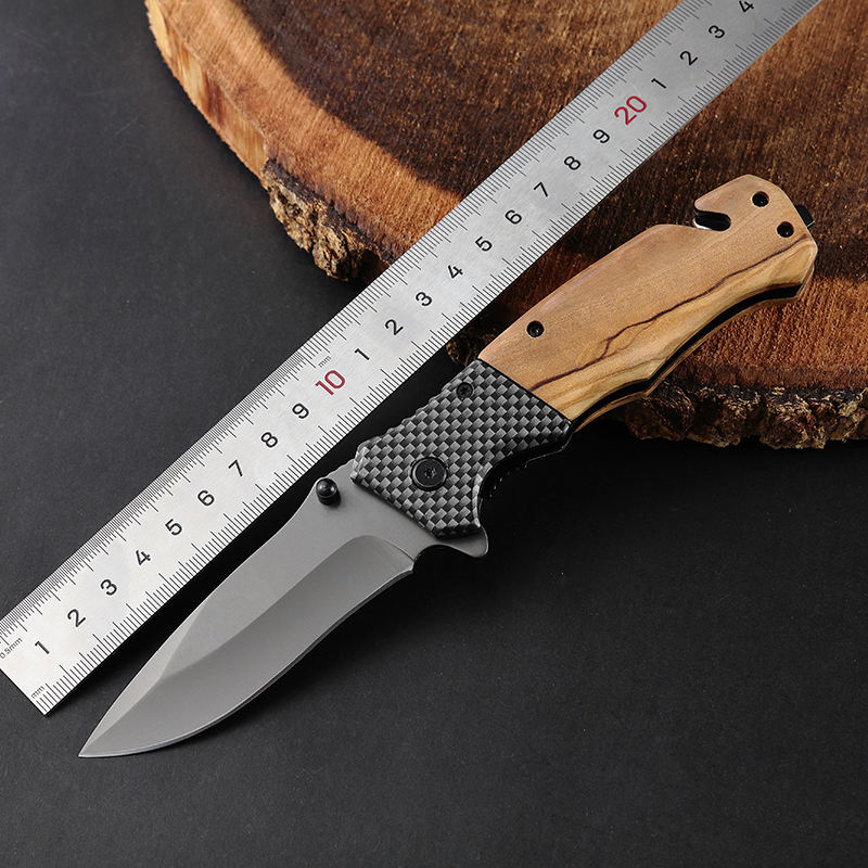 Price US$ 9.28 High Quality New Edition X50 Improved Edition Steel Head And Wood Combined Handle Outdoor Survival Camping Folding Pocket Knife Hunting Buy On Alfknives.com