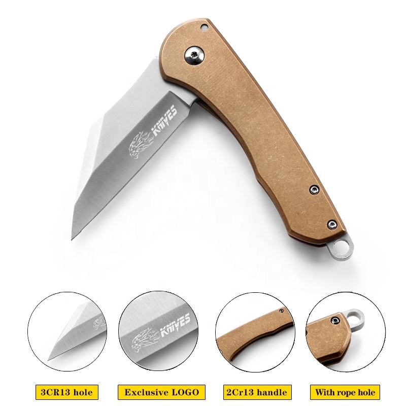 Price US$ 11.58 High Quality Stainless Steel Tanto Point Titanium Coating Pocket Knife Frame Lock Folding Blade Camping Knives Satin Polished Blade Survival Buy On Alfknives.com