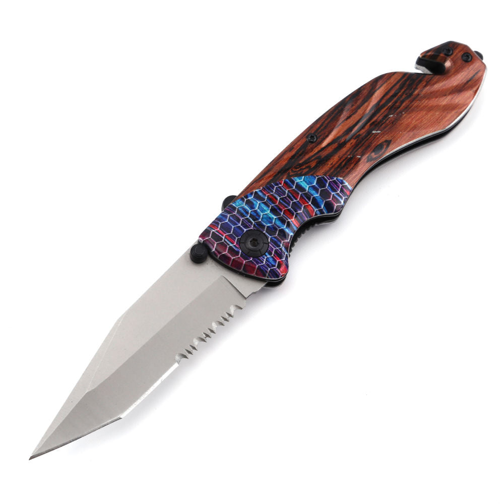 Price US$ 10.08 High Quality Color Camo Handle China Custom Hunting Folding Pocket Camping Stainless Steel Survival Knifes Buy On Alfknives.com