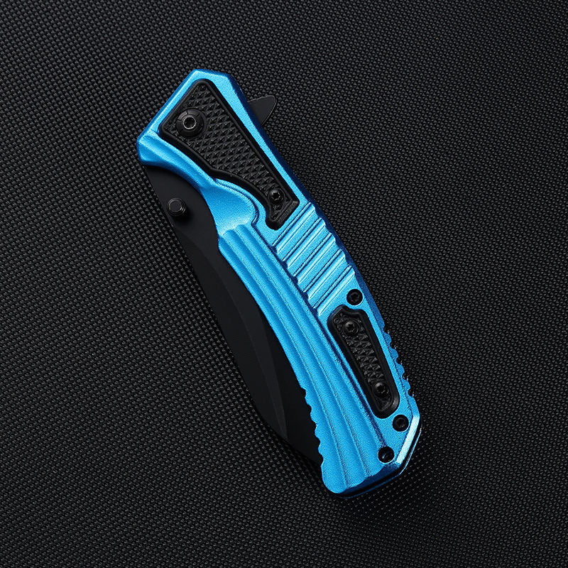 Price US$ 9.43 High Quality Light Weight Blue Aluminum Alloy Handle Folding Pocket Knife Corrosion Resistance Survival Tactical Knife Buy On Alfknives.com