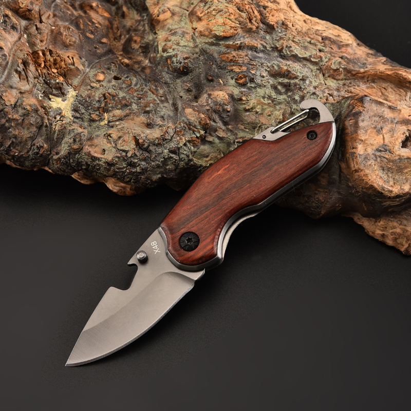 Price US$ 8.65 High Quality New Arrivals Pocket Knife Rosewood Handle Self Defense Keychain Outdoor Survival Camping Folding Knife For Sale Buy On Alfknives.com