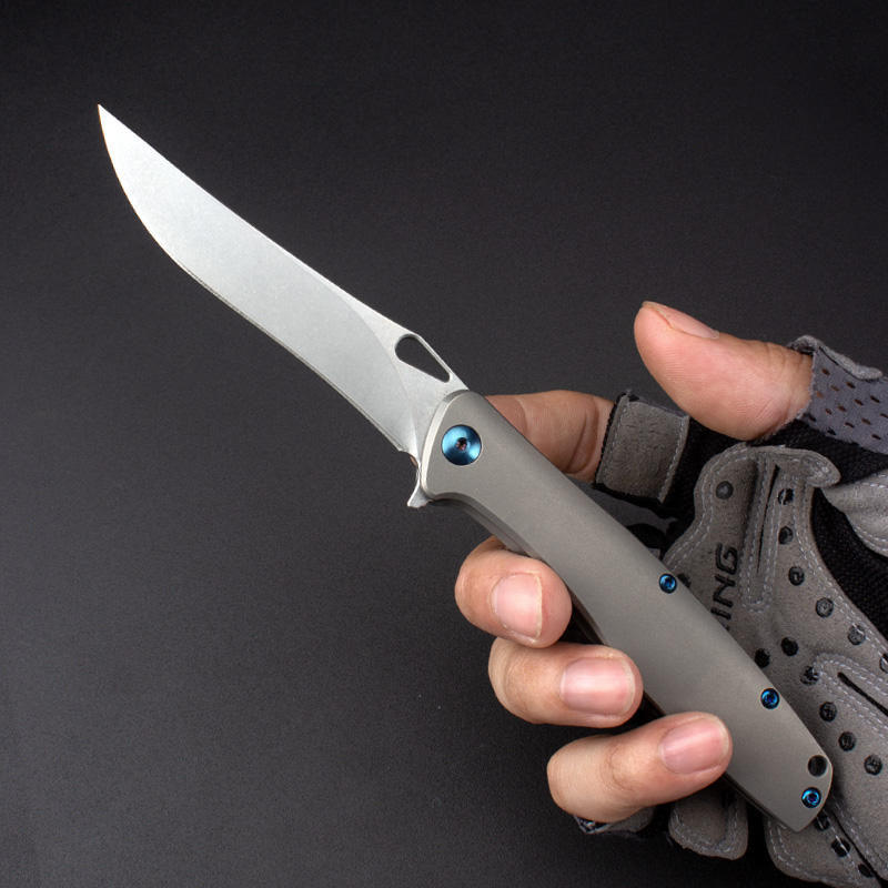 Price US$ 43.2 High Quality Stone Wash M390 Stainless Steel Blade High Quality Camping Outdoor Folding Hunting Survival Knife Buy On Alfknives.com