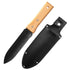 New design stainless steel black blade wood handle hori hori digging knife with garden tool