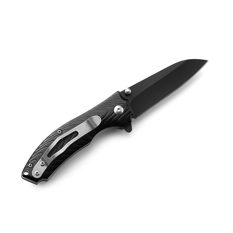 Price US$ 10.23 High Quality Promotion Cutter Black Aluminum Handle Folding Camping Knife With Nylon Bag Packing Tactical Pocket Knife Edc Gadget Buy On Alfknives.com