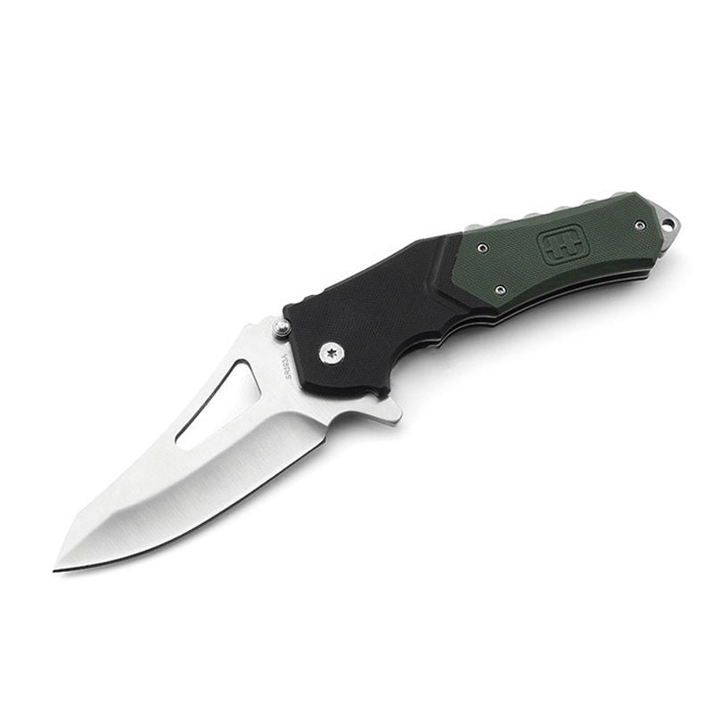 Price US$ 12.57 High Quality Best Selling Laser Logo Two Tone G10 Handle Steel Blade Tactical Survival Practical Camping Hunting Folding Pocket Knife Buy On Alfknives.com