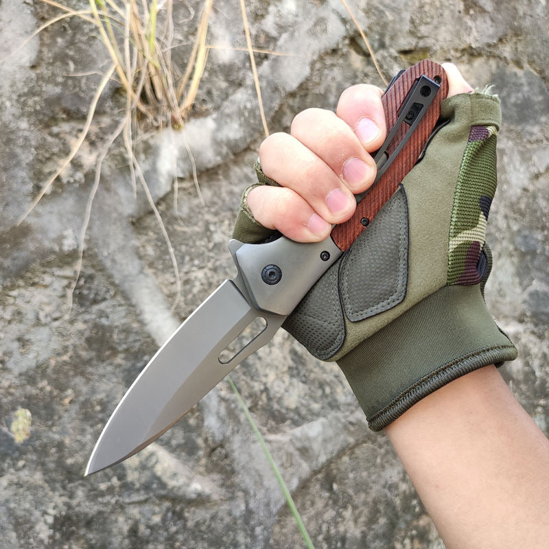 Price US$ 9.5 High Quality Eco Friendly Products 2023 Wooden Handle Handmade Wholesale Folding Utility Stainless Steel Knifes Tactical Buy On Alfknives.com