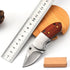 New Design stainless steel blade Comfortable wood handle Camping Outdoor pocket knife