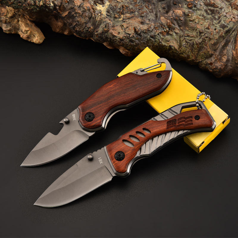 Price US$ 8.65 High Quality New Arrivals Pocket Knife Rosewood Handle Self Defense Keychain Outdoor Survival Camping Folding Knife For Sale Buy On Alfknives.com