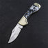 Hot sell 420 steel blade resin handle EDC camping folding resin folding knife tactical pocket knife