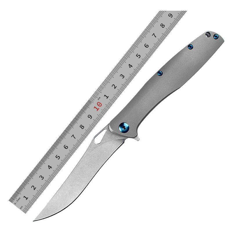 Price US$ 43.2 High Quality Stone Wash M390 Stainless Steel Blade High Quality Camping Outdoor Folding Hunting Survival Knife Buy On Alfknives.com