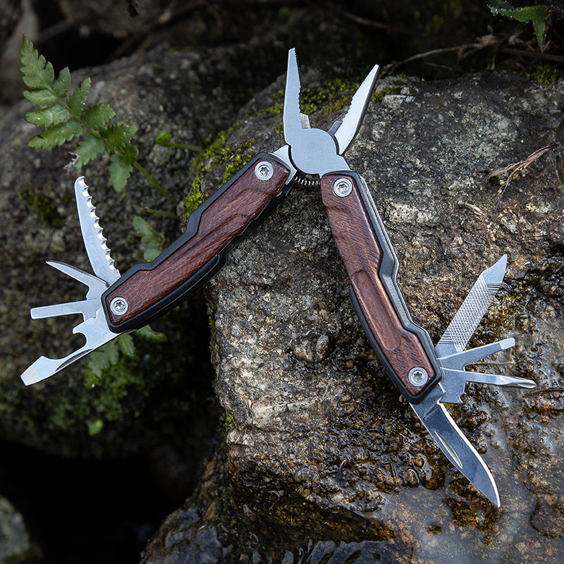 Price US$ 11.37 High Quality Small Multi Functional Tool Crimping Camping Folding Pocket Cutting Pliers With Wooden Handle Buy On Alfknives.com