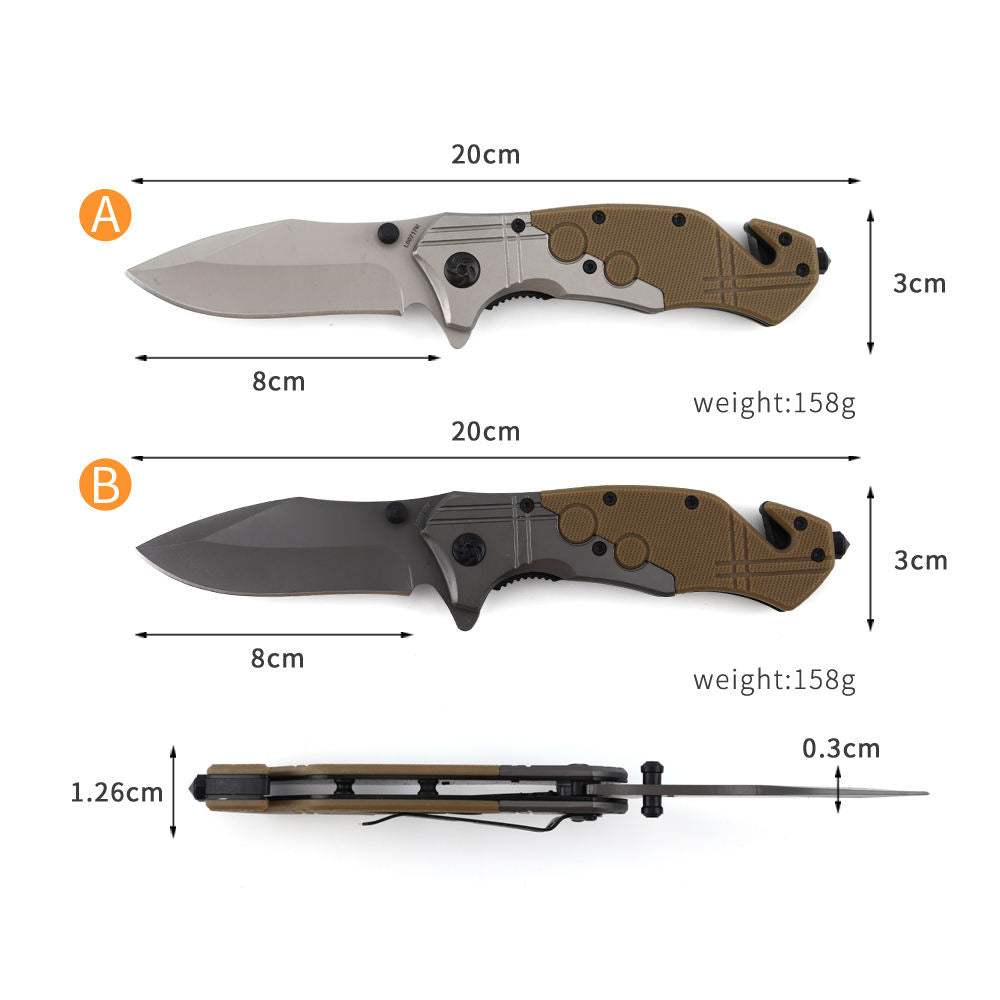 Price US$ 9.48 High Quality G10 Handle Hunting Self Defense Defender Custom Black Folding Knife Tactical Buy On Alfknives.com