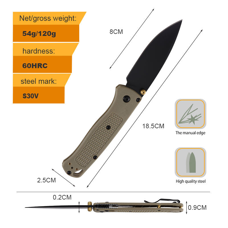 Price US$ 14.88 High Quality Good Christmas Gift 535 Mini Bugout S30V Stainless Steel Plastic Handle Hand Knife Hunting Tactics Survival Folding Pocket Knife Buy On Alfknives.com