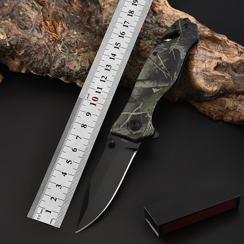 Price US$ 9.34 High Quality Black Camo Camouflage Custom Handmade Folding Pocket Survival Hunting Knife Buy On Alfknives.com