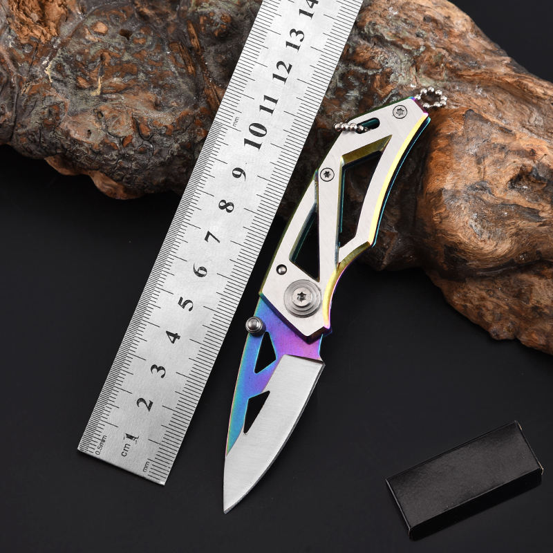 Price US$ 8.65 High Quality Hot Selling Stainless Steel Handle Blade Outdoor Camping Self Defense Mini Folding Knife With Key Chain Buy On Alfknives.com