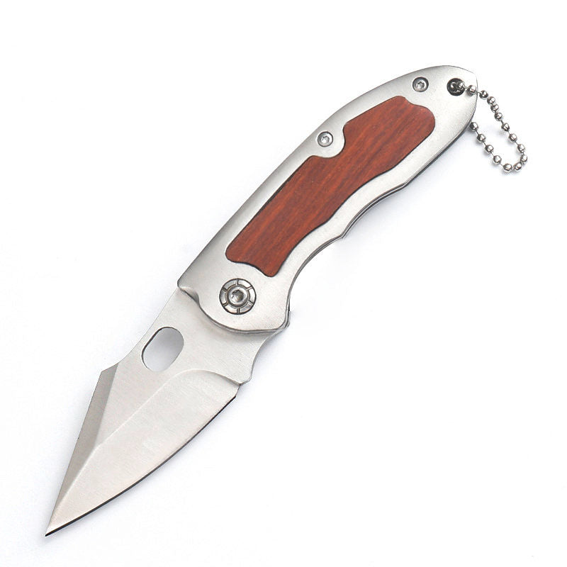 High quality wood handle Portable folding knives rescue tactical wood knife pocket