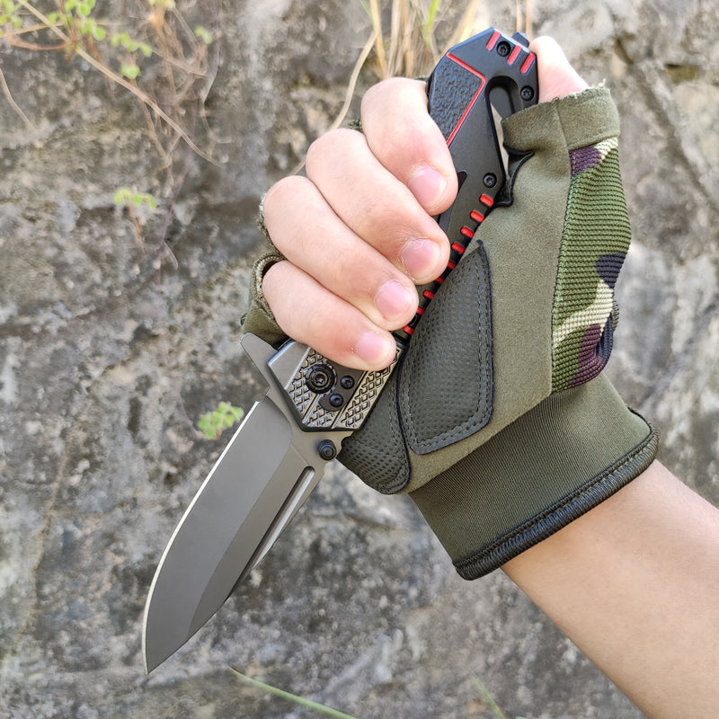 Price US$ 10.28 High Quality Alibabas Black Outdoor Survival Pocket Camping Hunter Folding Hunting Knives For Your Logo Custom Buy On Alfknives.com