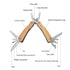 Price US$ 9.1 High Quality Bamboo Products Crimping Locking Folding Pocket Cutting Pliers Wooden Handle Multi Tool Buy On Alfknives.com