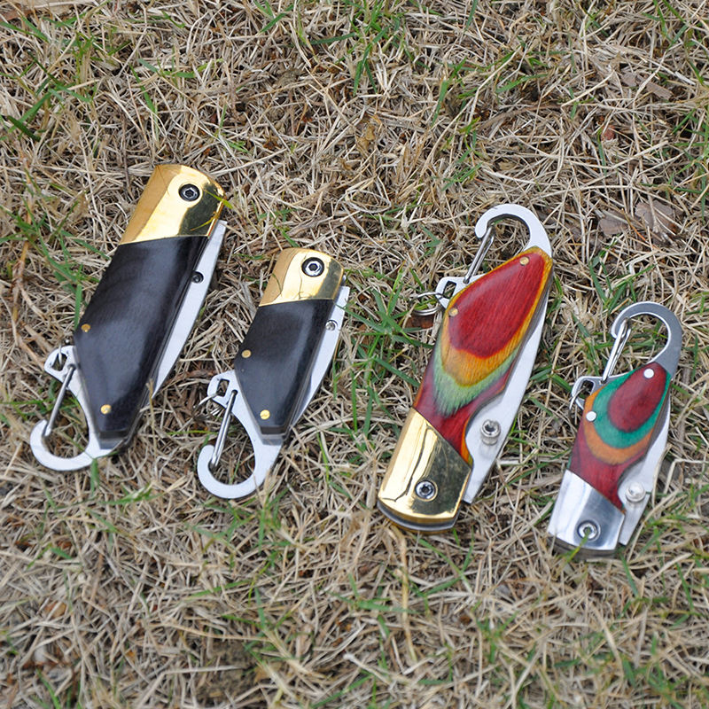 Price US$ 8.56 High Quality Hot Sale Keyring Knife Wooden Handle Portable Edc Camping Defense Outdoor Folding Pocket Keychain Knife Buy On Alfknives.com