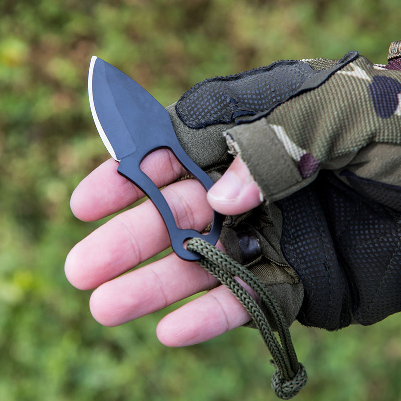 Price US$ 7.25 High Quality Mini Edc Outdoor Fixed Blade Self Defense Tactic Survival Necklace Knife With Leather Sheath Buy On Alfknives.com