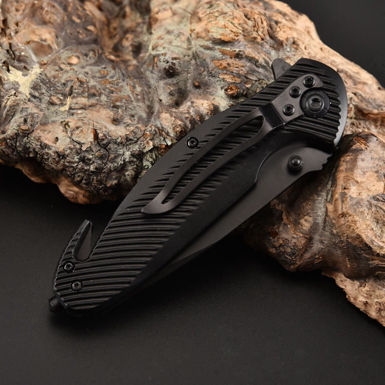 Price US$ 9.1 High Quality Factory Direct Price Black Hunting Outdoor Survival Self Defense Tactical Pocket Knife With Nonslip Handle Buy On Alfknives.com