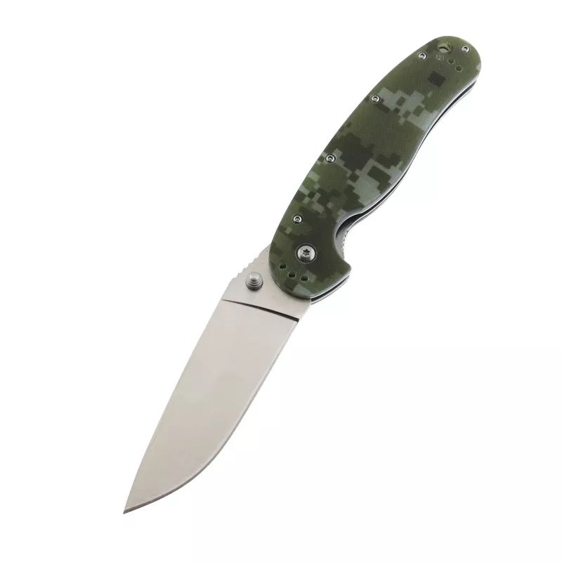 High quality 8cr13 steel blade Camo handle folding outdoor survival rescue tactical knife with G10 handle