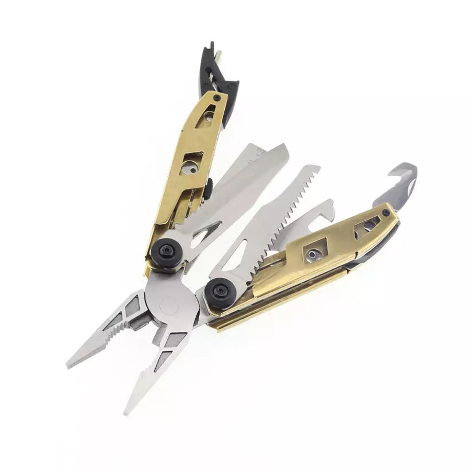 Survival Folding Multi Purpose Plier Foldable Pocket Multi Tool Fine blanking pliers with Seat Belt Cutter Glass Breaker