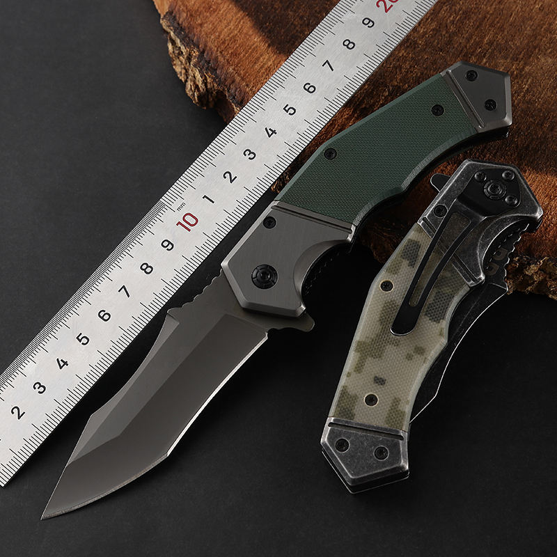 Price US$ 9.97 High Quality Green Camouflage G10 Handle Folding Blade Survival Hunting Outdoor Knife Buy On Alfknives.com