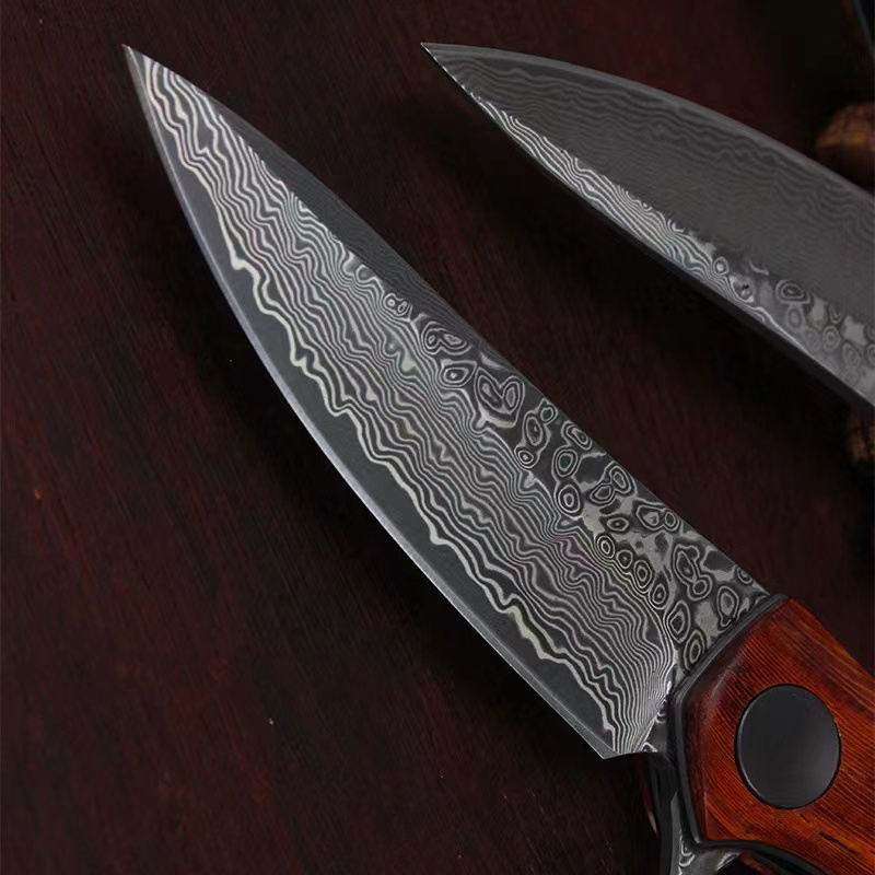 Price US$ 24.8 High Quality High End Forging Handmade Vg10 Damascus Folding Pocket Knife With Sour Wood Handle Survival Tactical Knife Buy On Alfknives.com